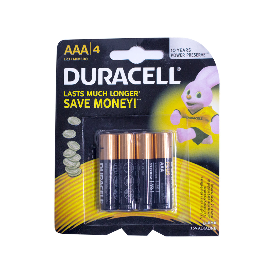 Duracell AAA batteries, buttons 4 pieces