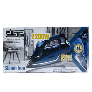 Dsp iron with ceramic soleplate 350ml 2200w