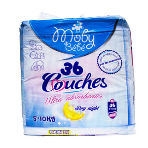 Moby baby ultra-absorbent mini diapers 5-10kg 36 pieces