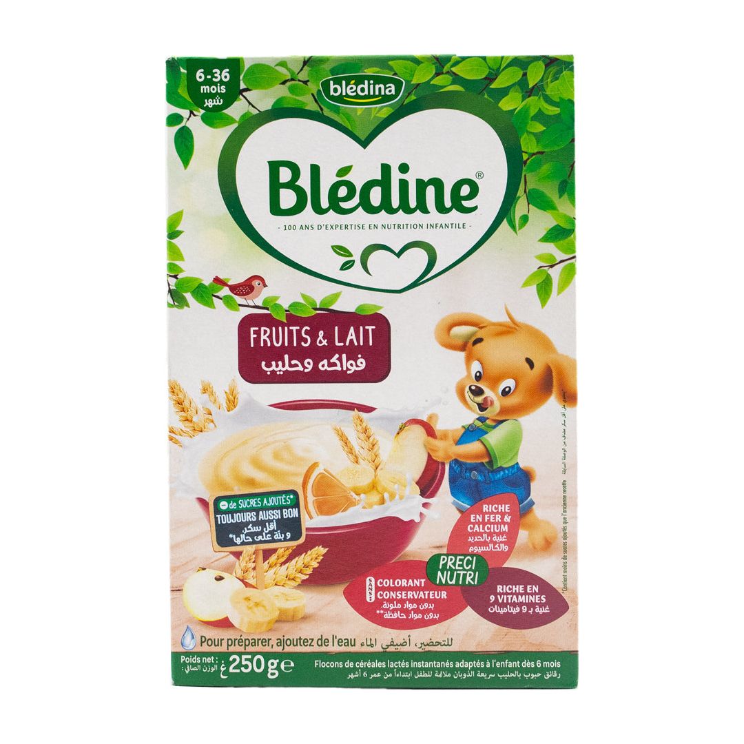 Bledine fruits and milk 6-36 months 250g