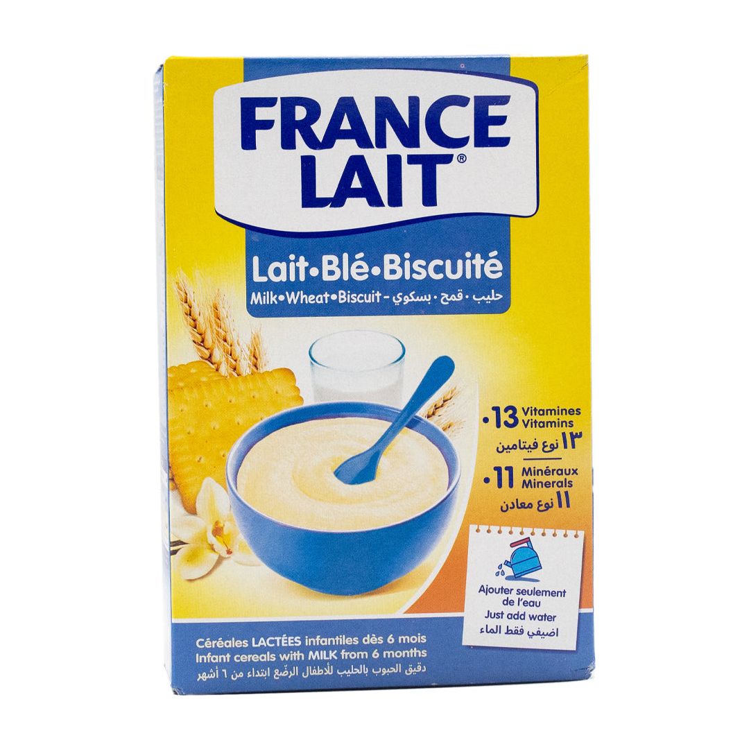 France milk infant cereals milk-biscuit-wheat 0 to 6 months 250g