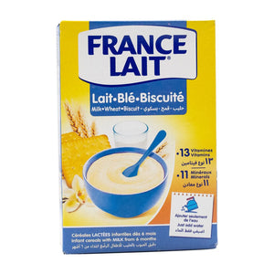 France milk infant cereals milk-biscuit-wheat 0 to 6 months 250g