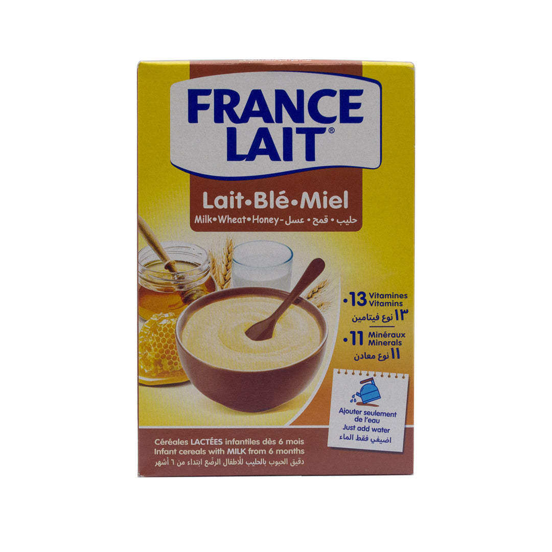 France milk infant cereals milk-honey-wheat 0 to 6 months 250g