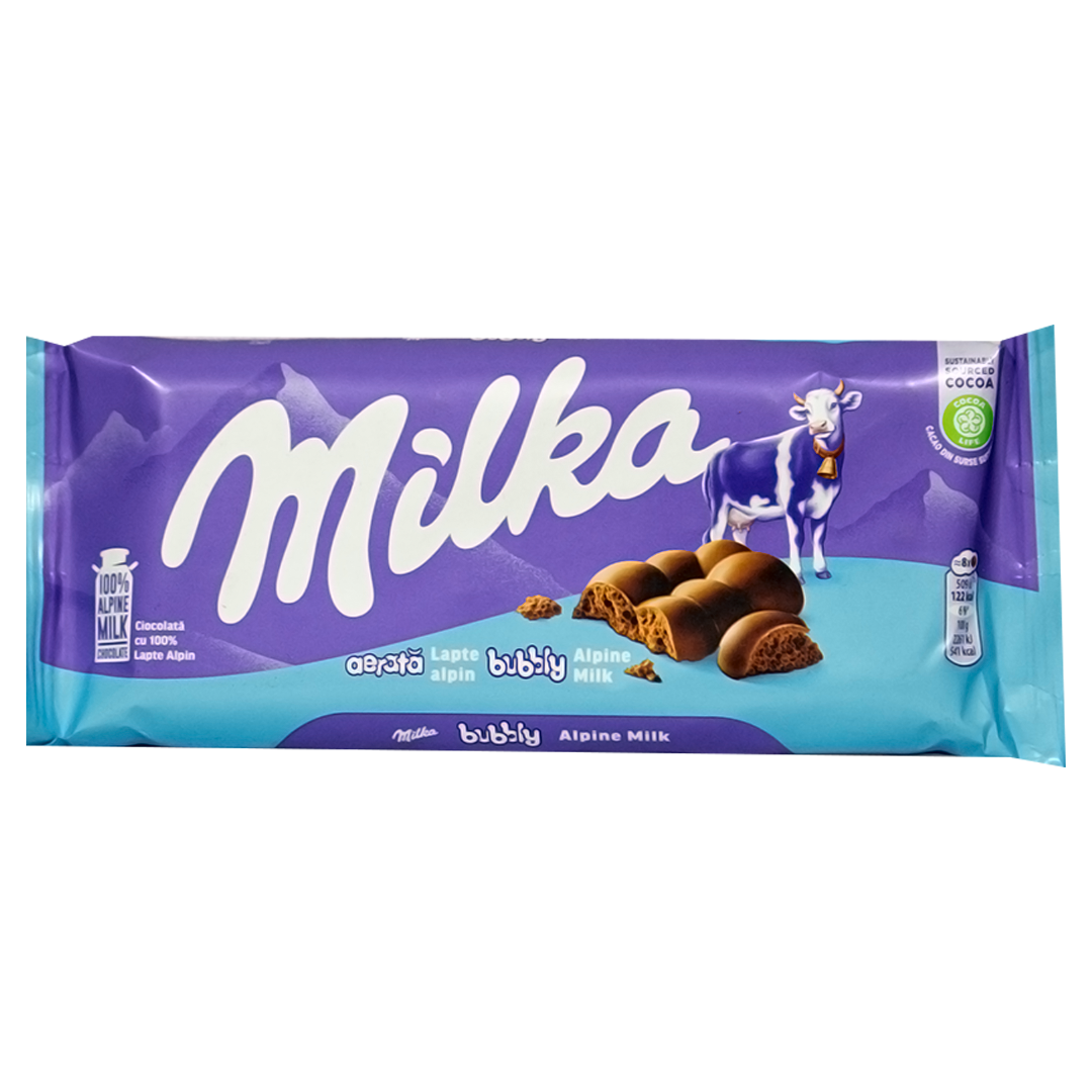 Milka Bubbly milk chocolate 90g