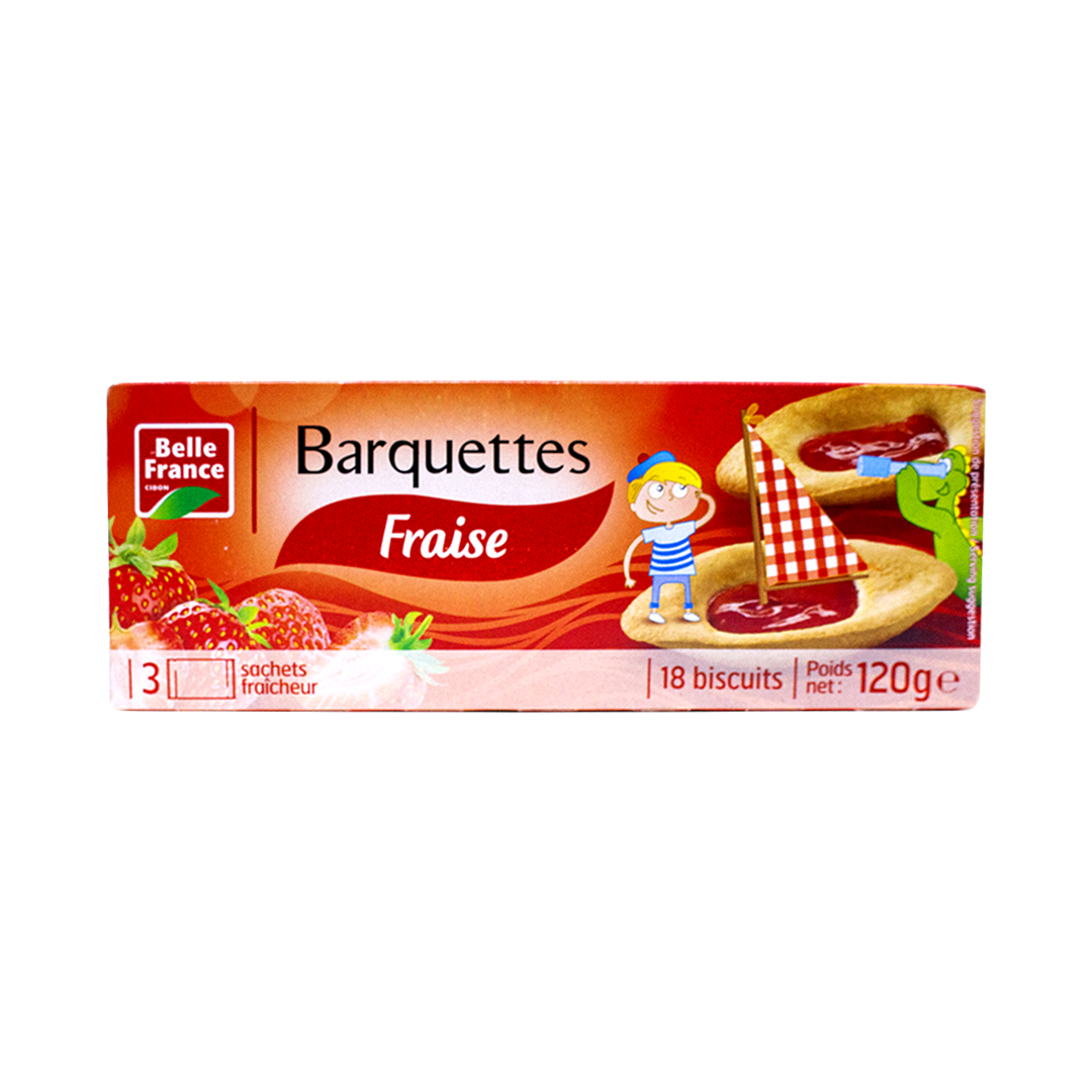 Belle France Biscuit Barquettes Strawberry 120g