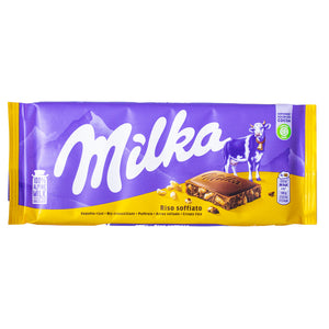 Milka crispy puffed rice chocolate 100g