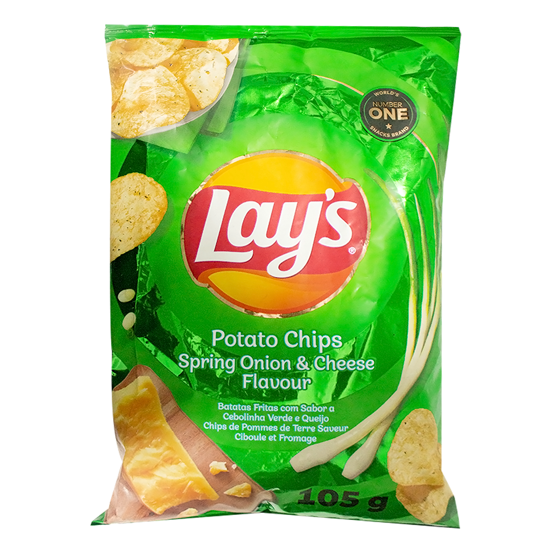 Lays chips spring onion & cheese 105g