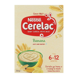 Cerelac Nestle baby cereals with banana 6 to 12 months 250g
