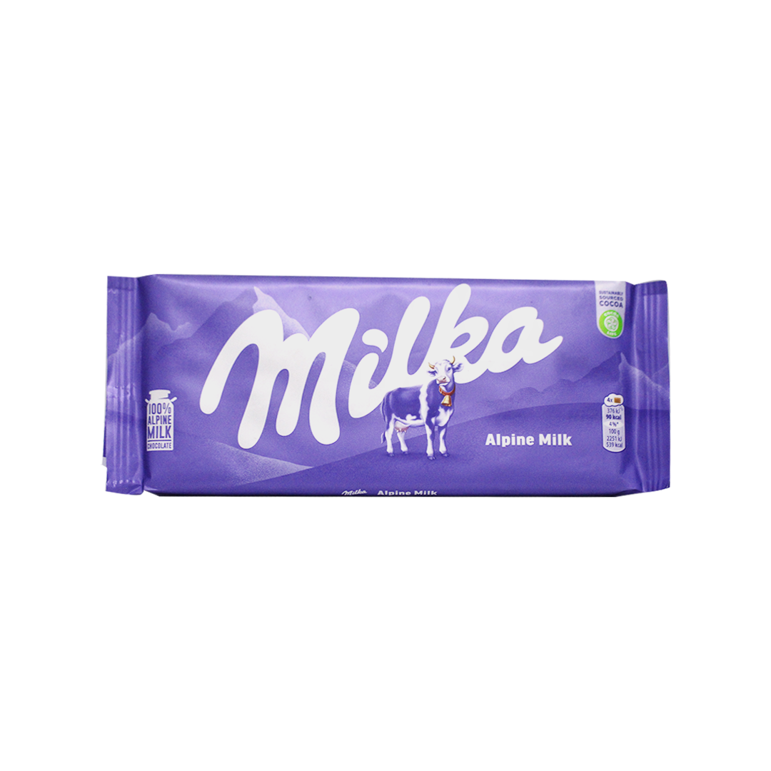 Milka Chocolate Alpine Milk 100g