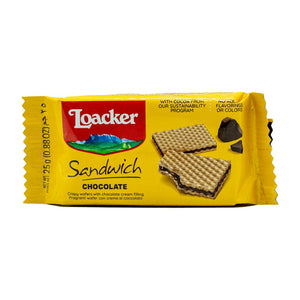 Loacker chocolate sandwich wafers 25g