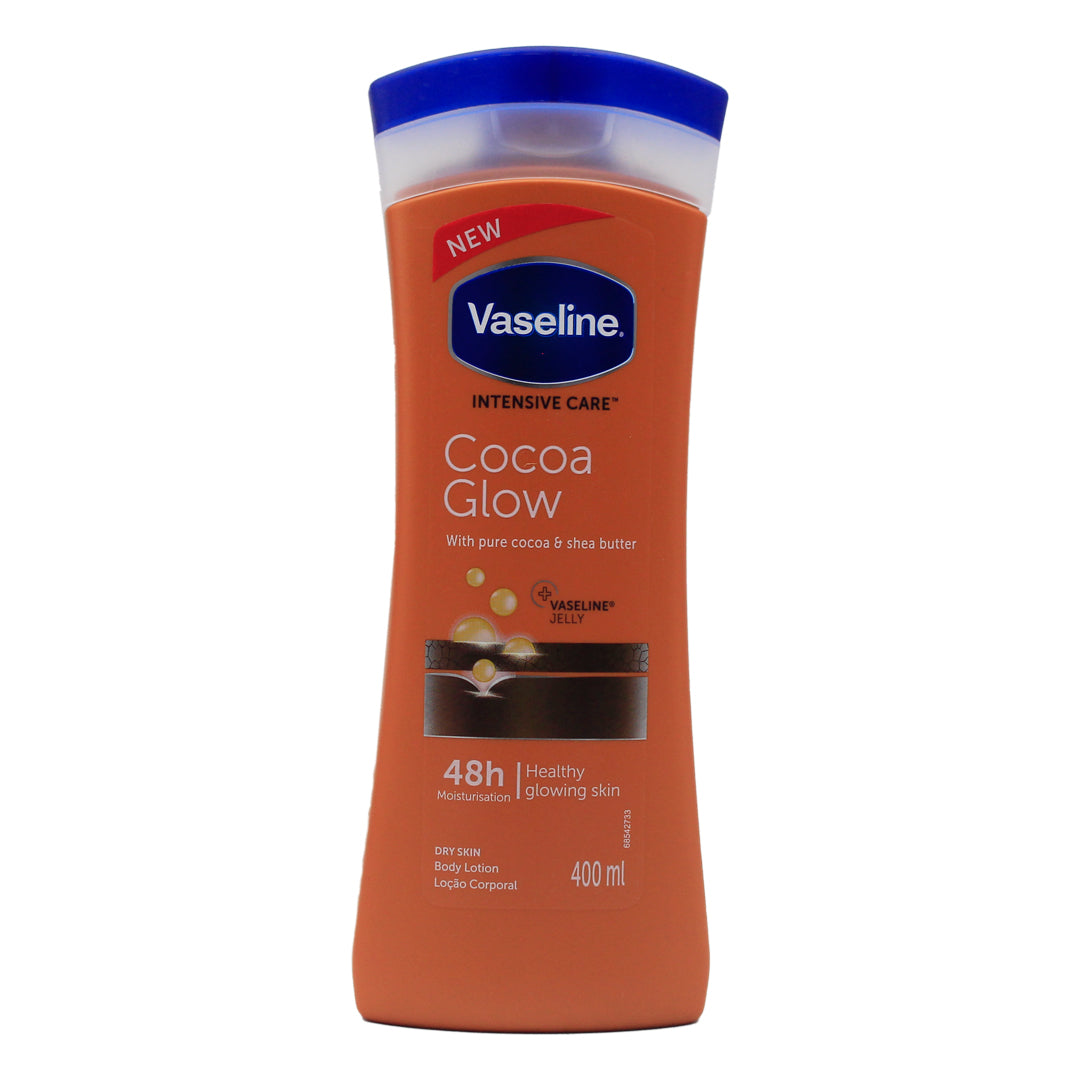 Vaseline intense cocoa radiance for dry skin 48h 400ml