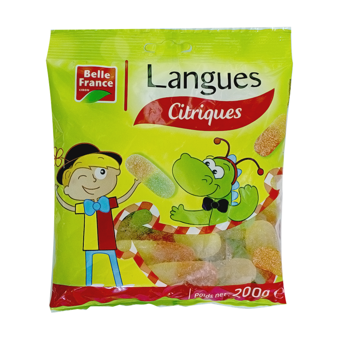 Belle France sour tongues candies 200g