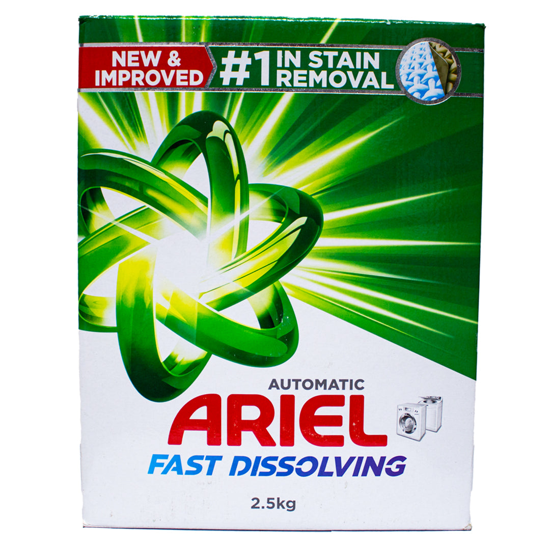 Ariel fast-dissolving automatic machine detergent 2.5kg