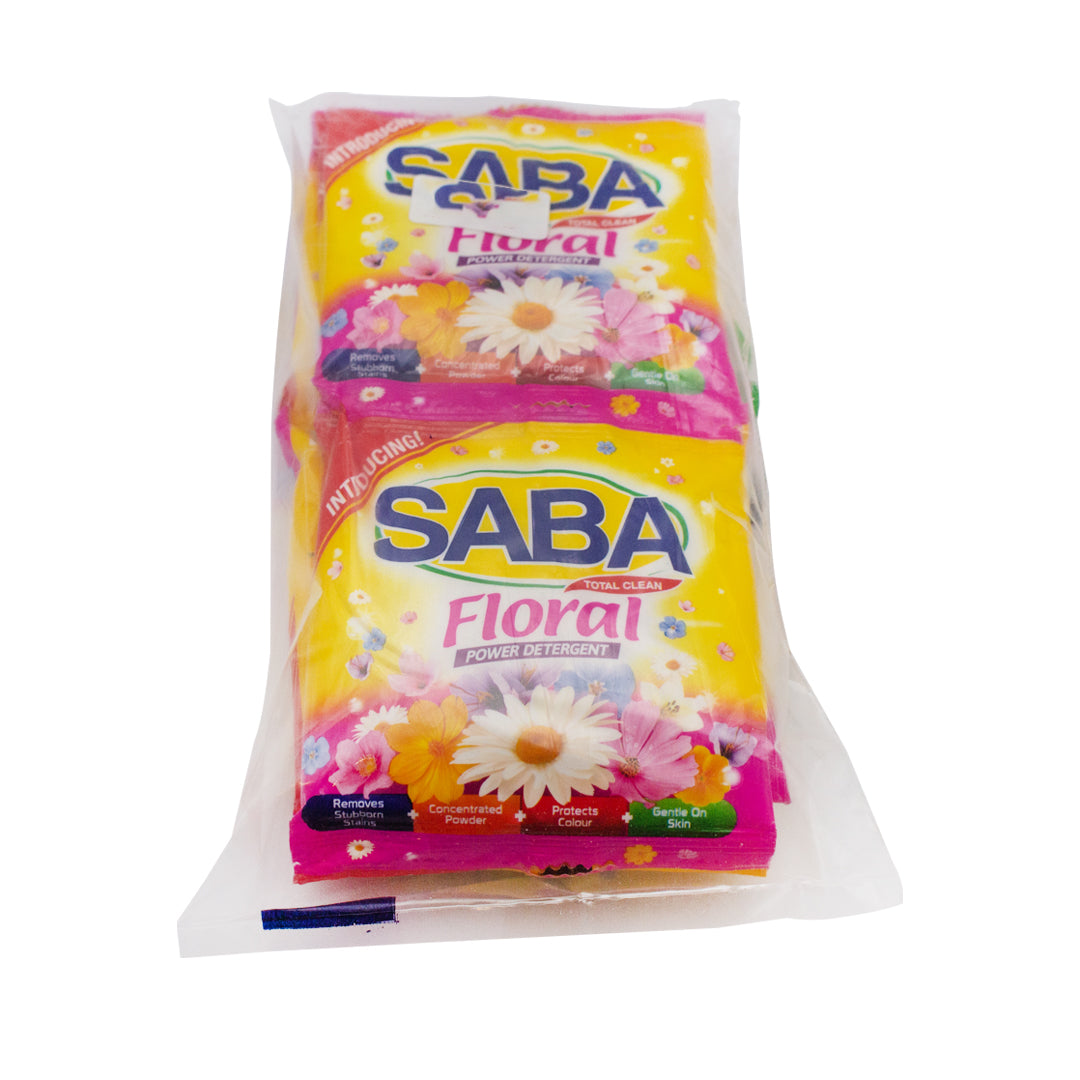 Saba laundry powder floral total clean 12 pieces 30g