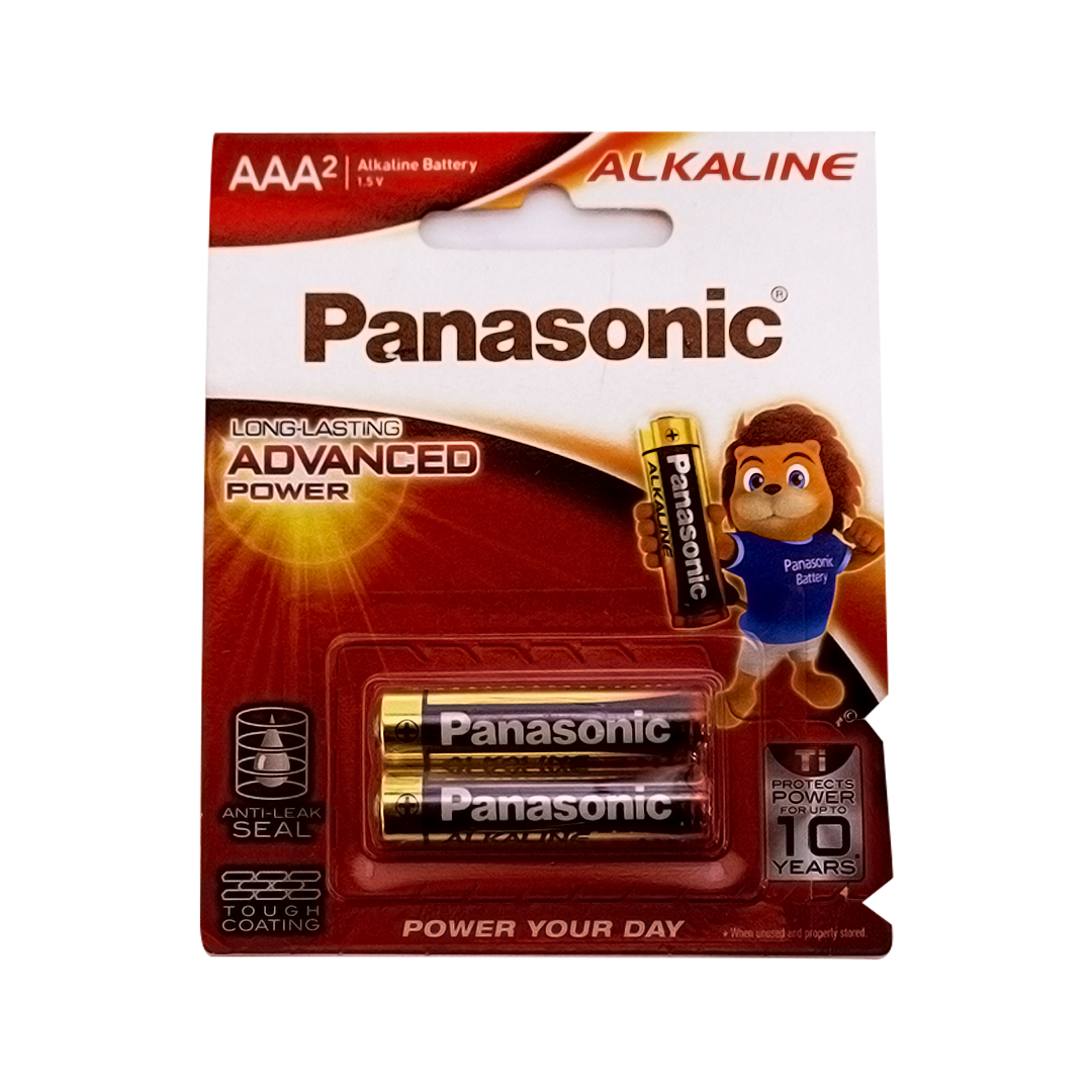 Panasonic AAA Alkaline Batteries 2 Pieces