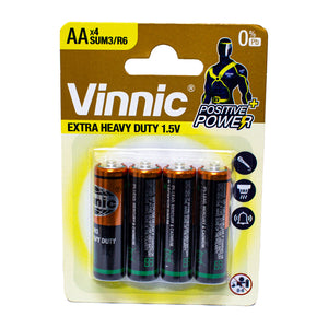 Vinnic AAA durable batteries 1.5v 4pcs
