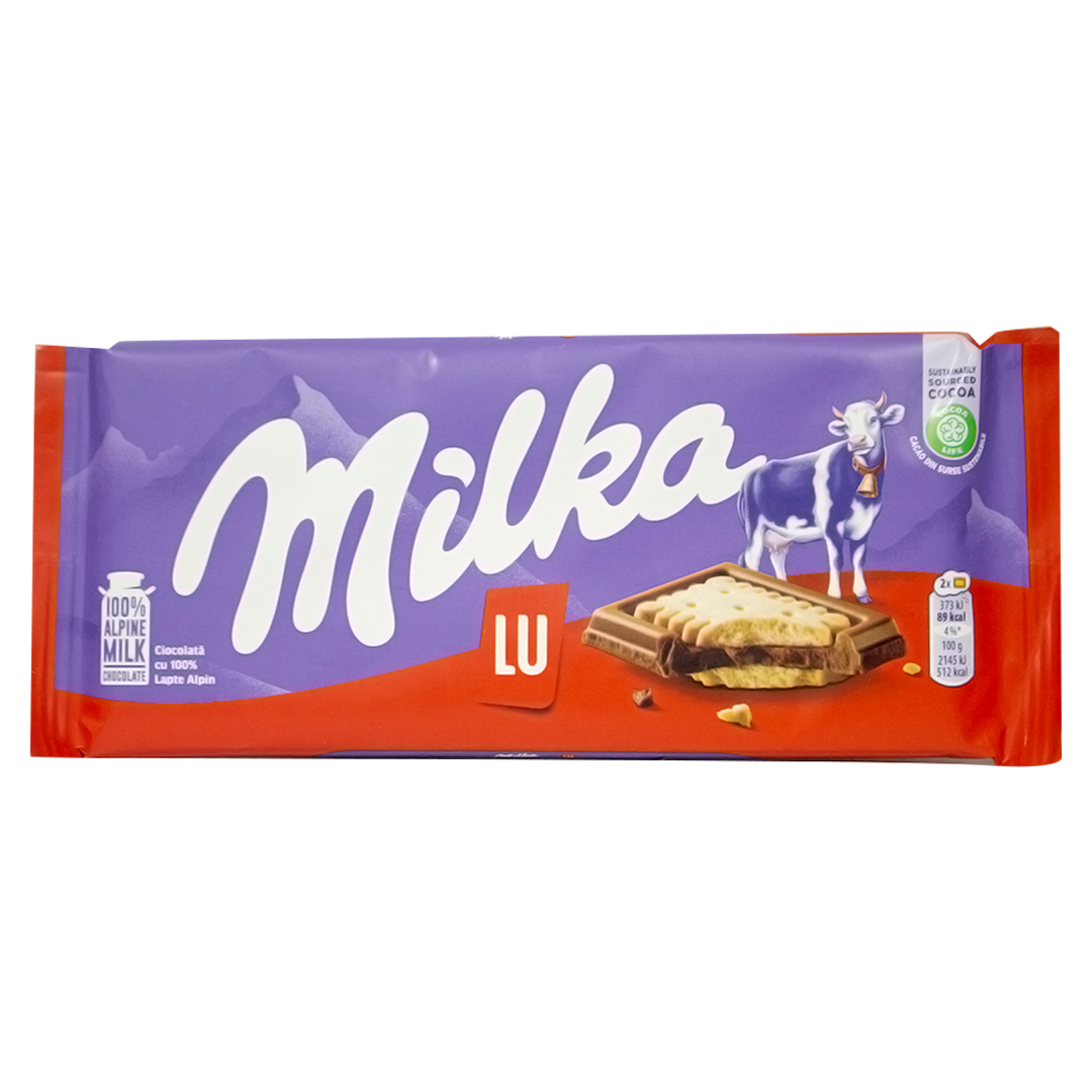 Milka chocolate Lu biscuit 87g