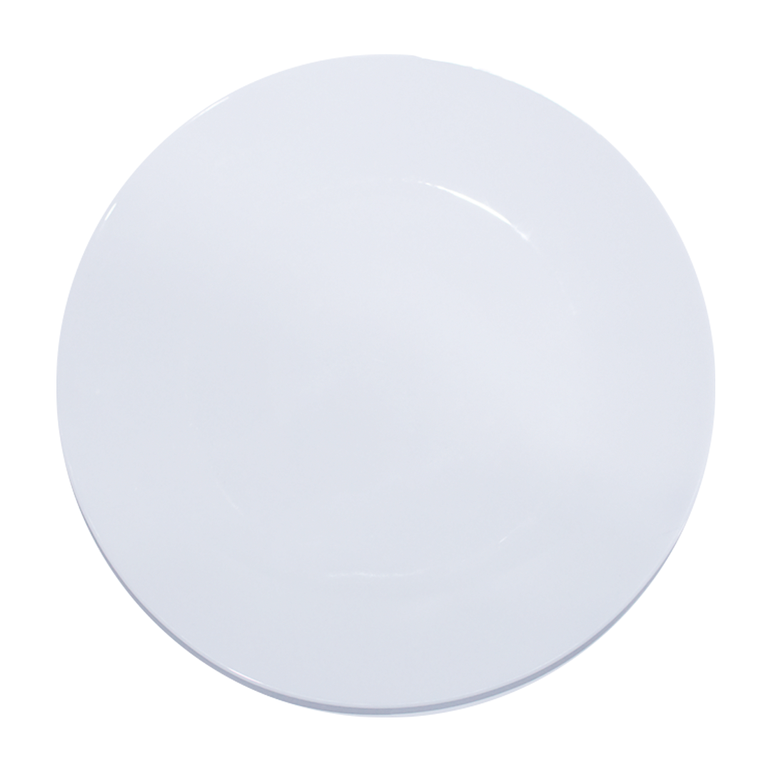 Opel white round plate QP85