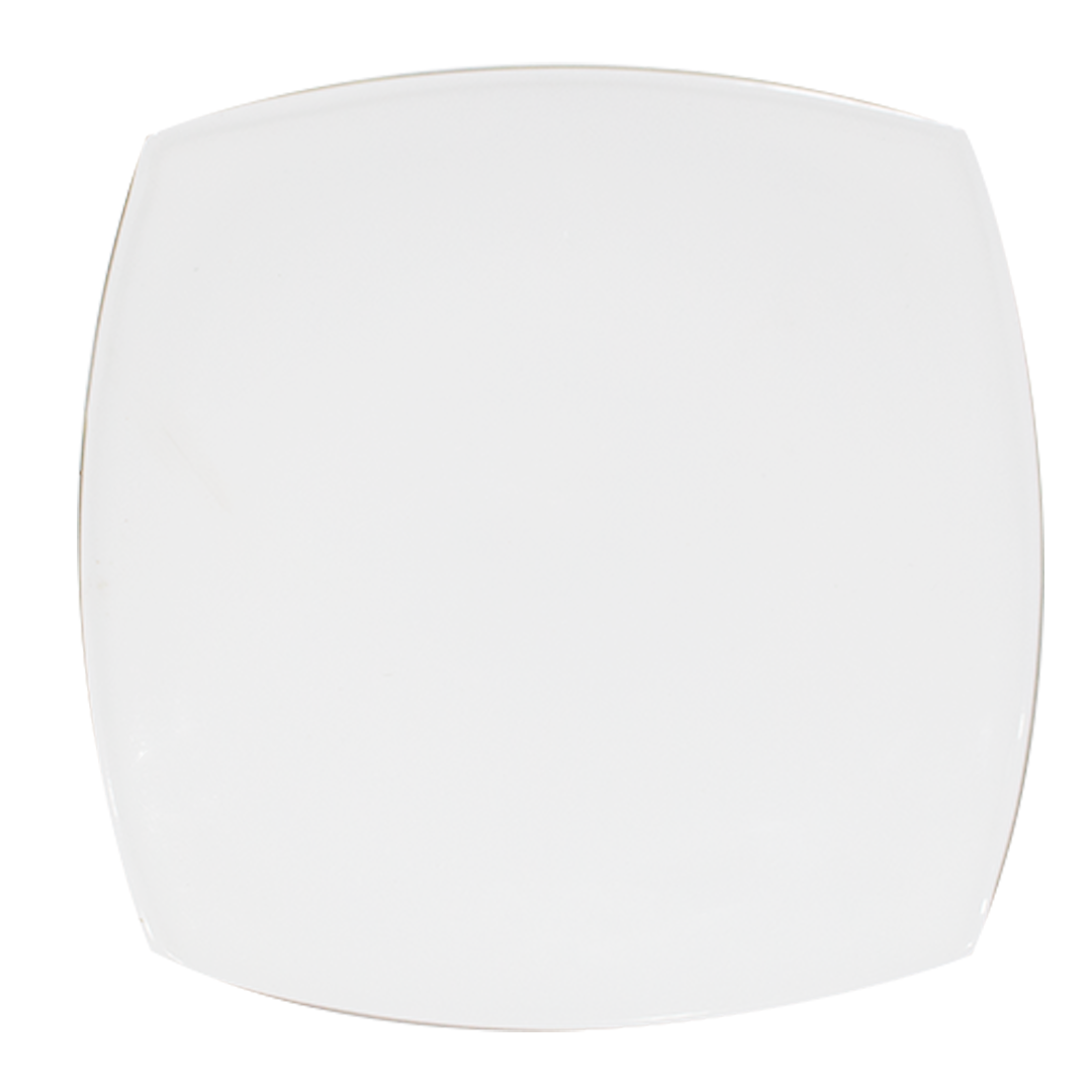 Opel white square plate PM