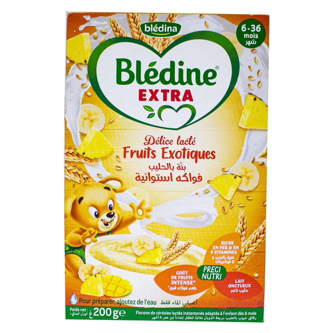 Bledine cereal for children exotic fruit dairy delight 6-36 months 200g