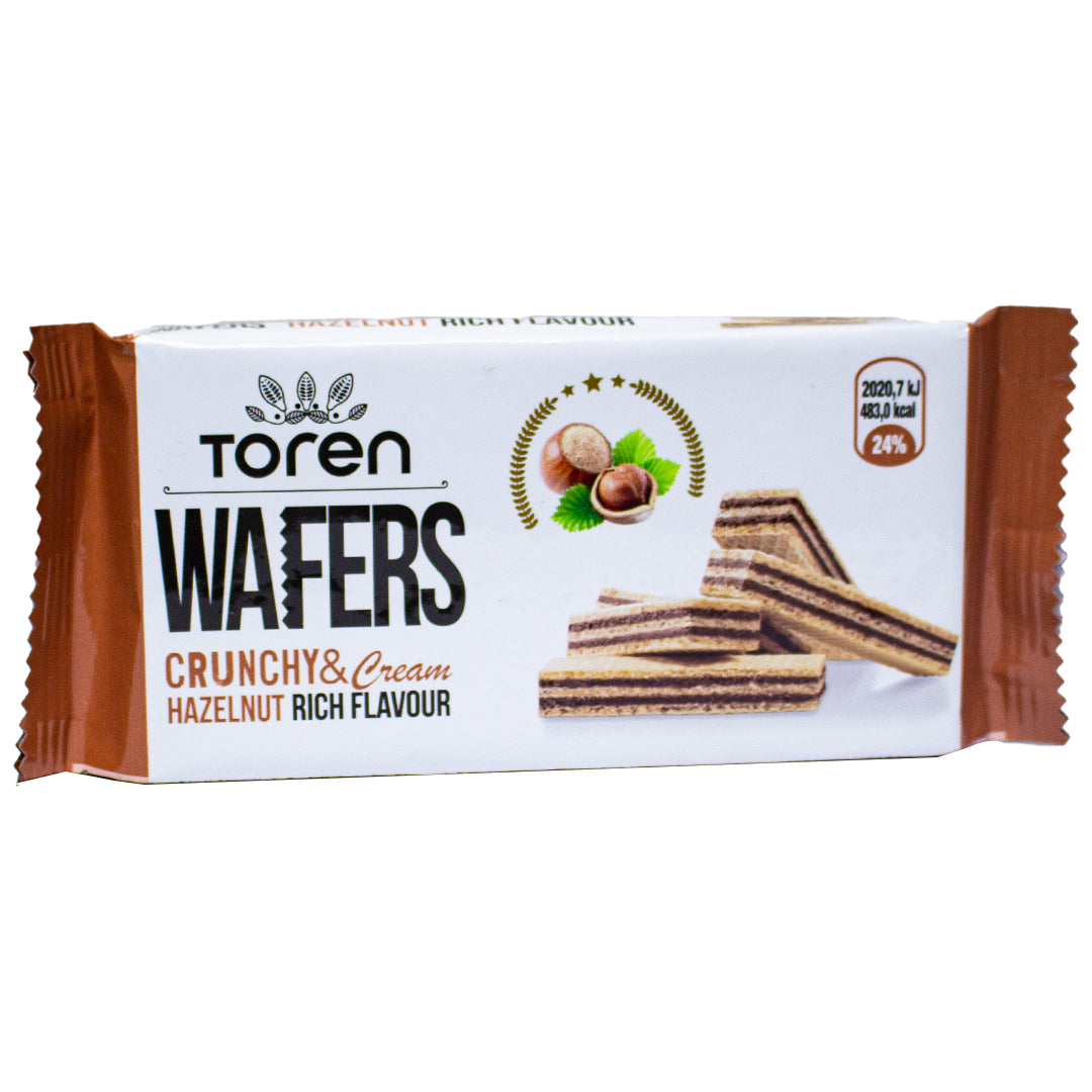 Wafer Toren hazelnut creamy and crunchy wafers cinnamon and caramel 55g