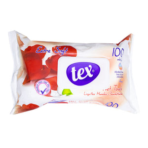 Tex extra soft wipes 100 pieces