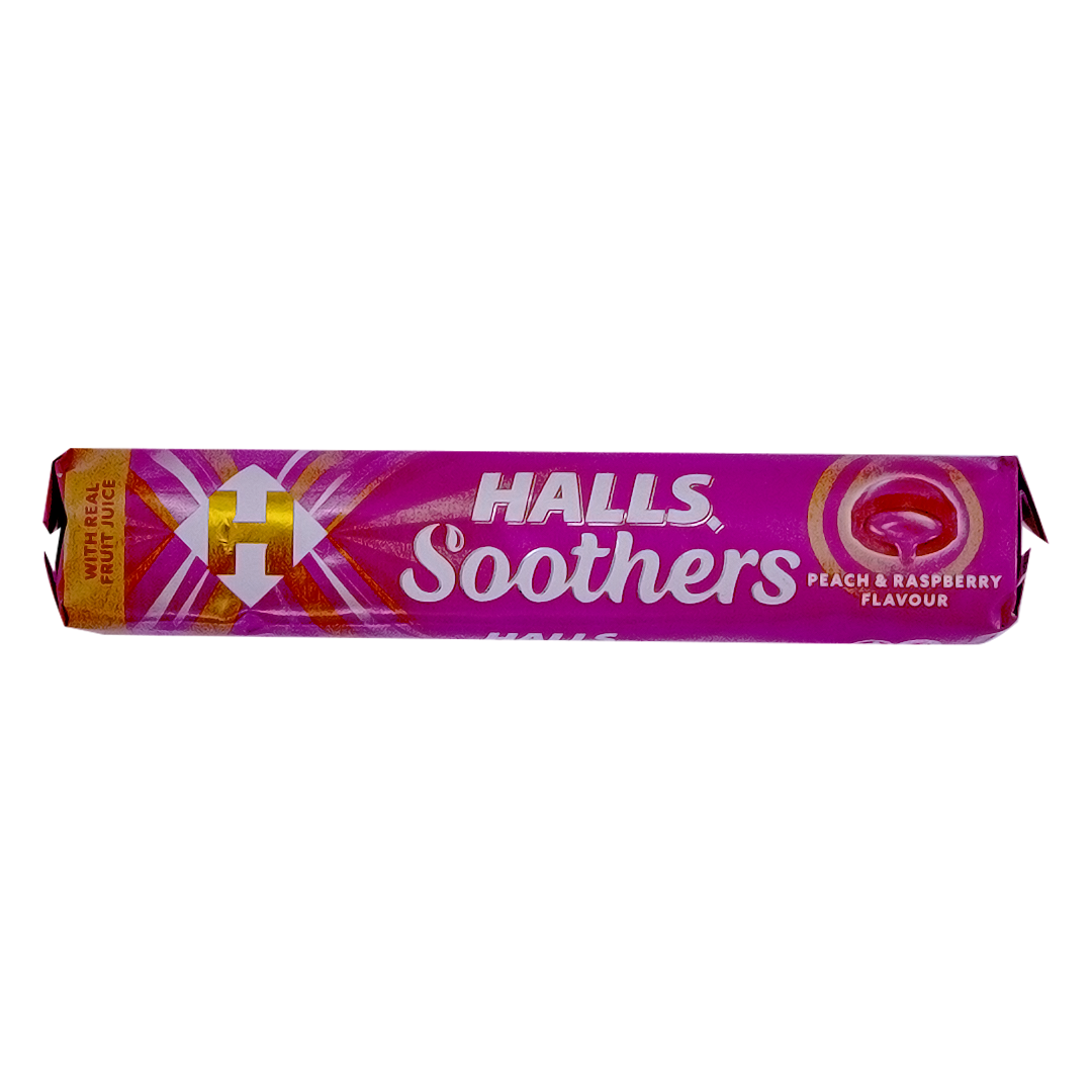 Halls Candy Soothers Peach & Raspberry 45g