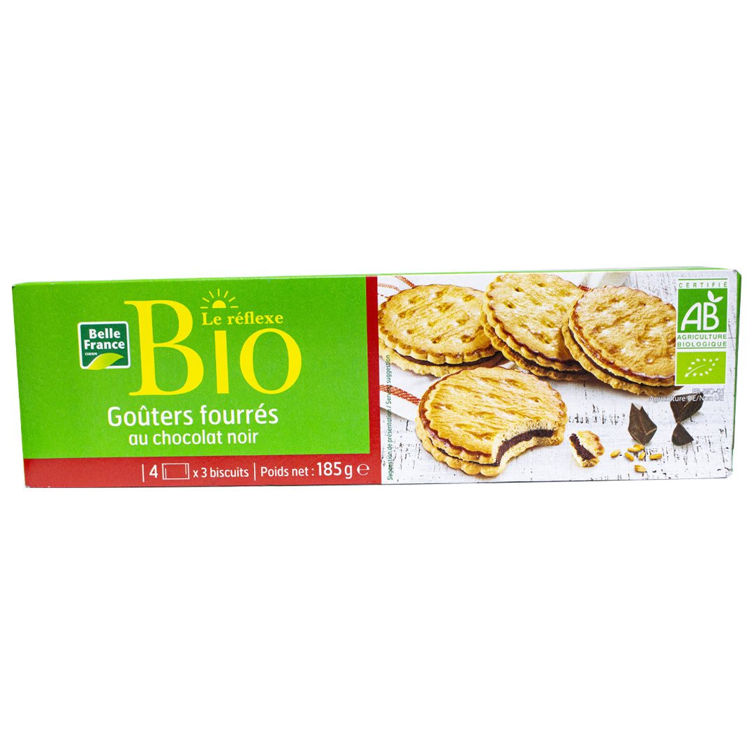 Belle France chocolate-filled organic reflex biscuits 185g