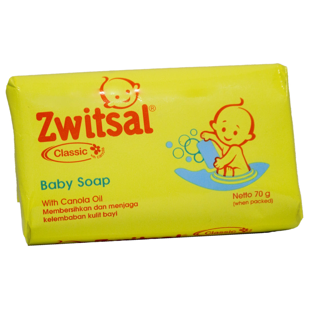 Zwitsal classic baby soap with canola oil 70g