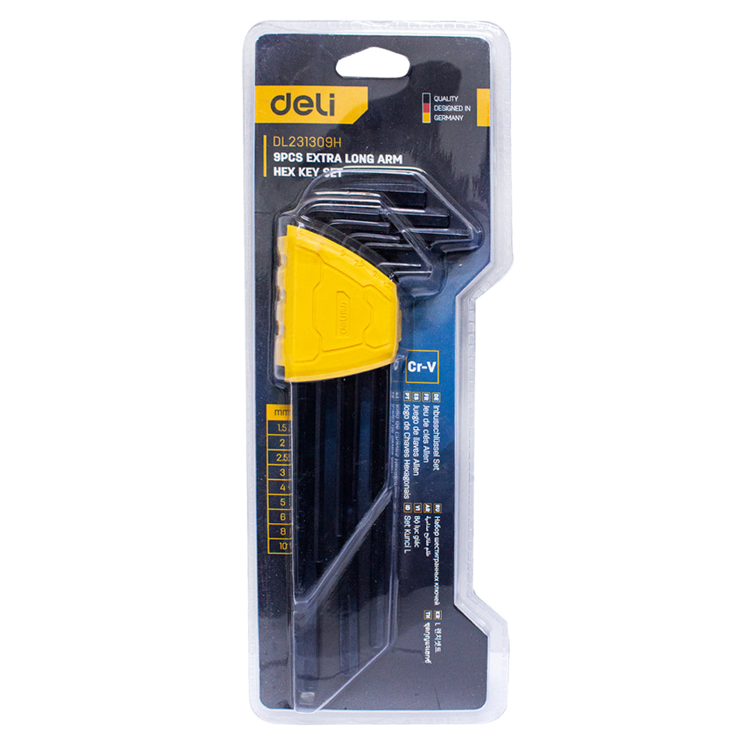 Deli extra-long hex key set 1 piece
