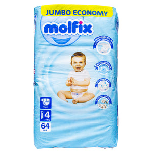 Molfix maxi baby diapers 7-18 kg 64 pieces