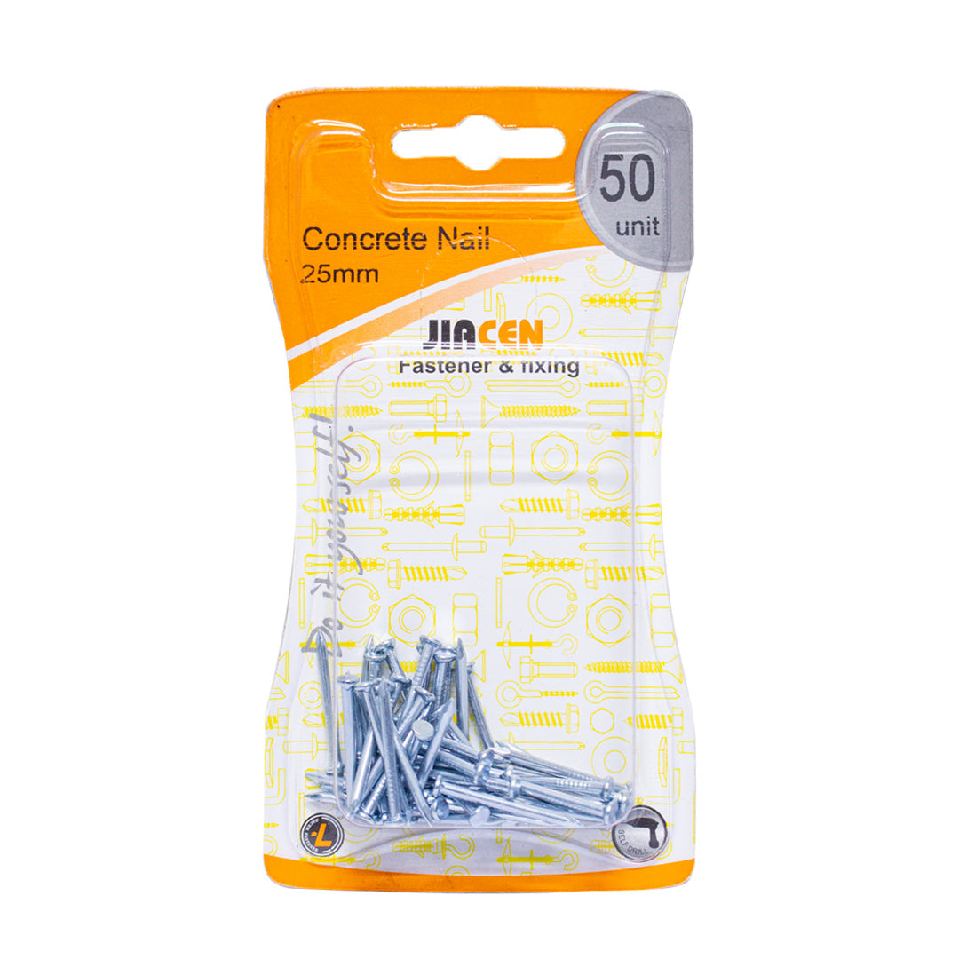 Jiacen concrete nail 1 inch 50 pieces
