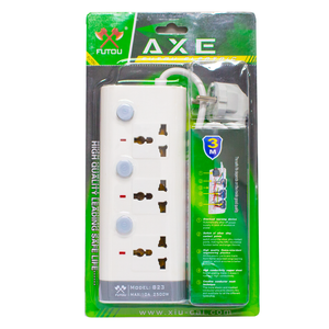 Axe power strip 4 sockets cable 3 meters