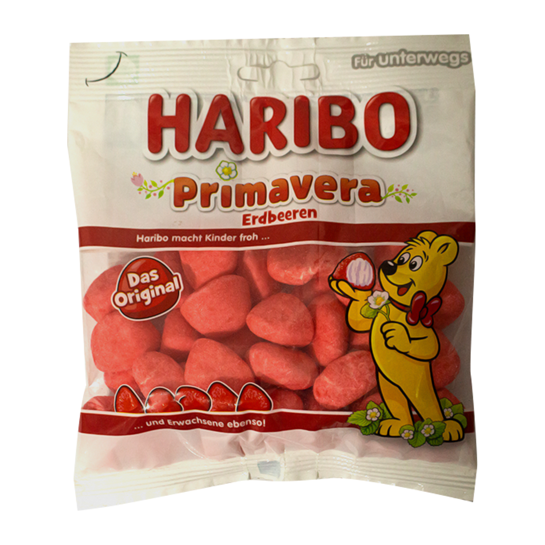 Haribo soft strawberry candies 100g