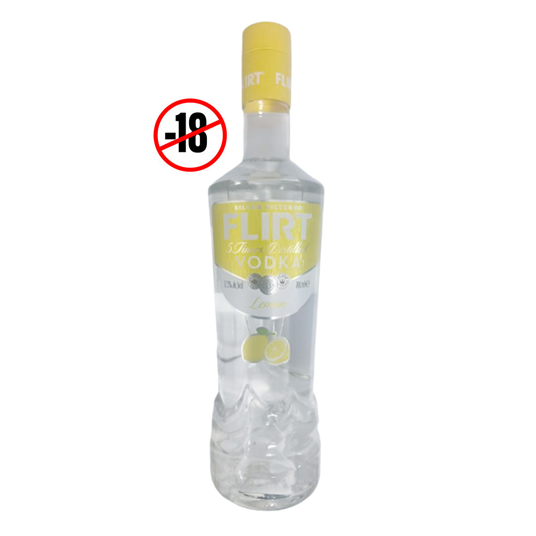 Flirt lemon distilled vodka 5 times 37.5% 700ml