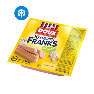 Mild 10 garlic chicken sausages 340g