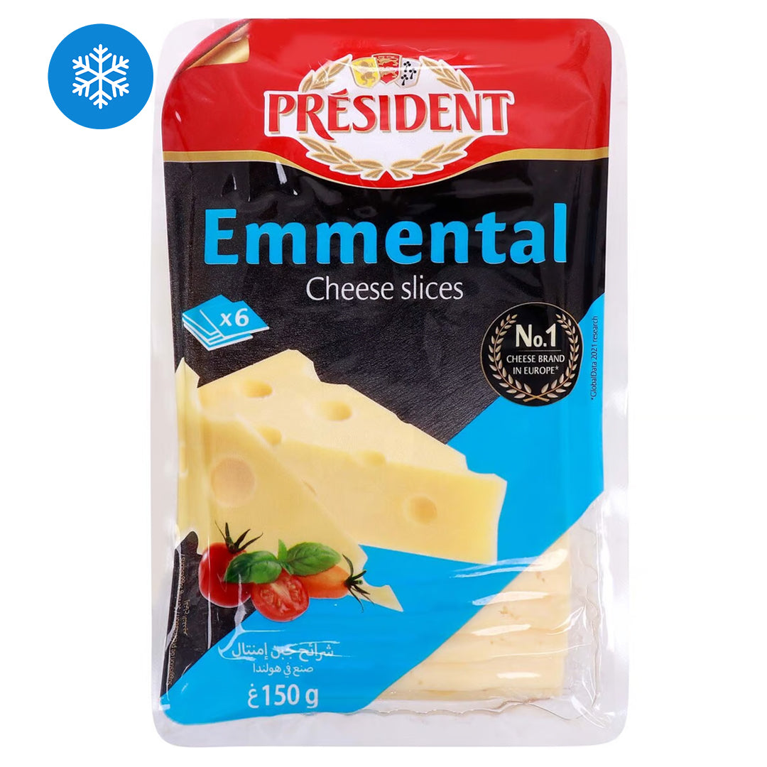 President Emmental cheese slices 150g