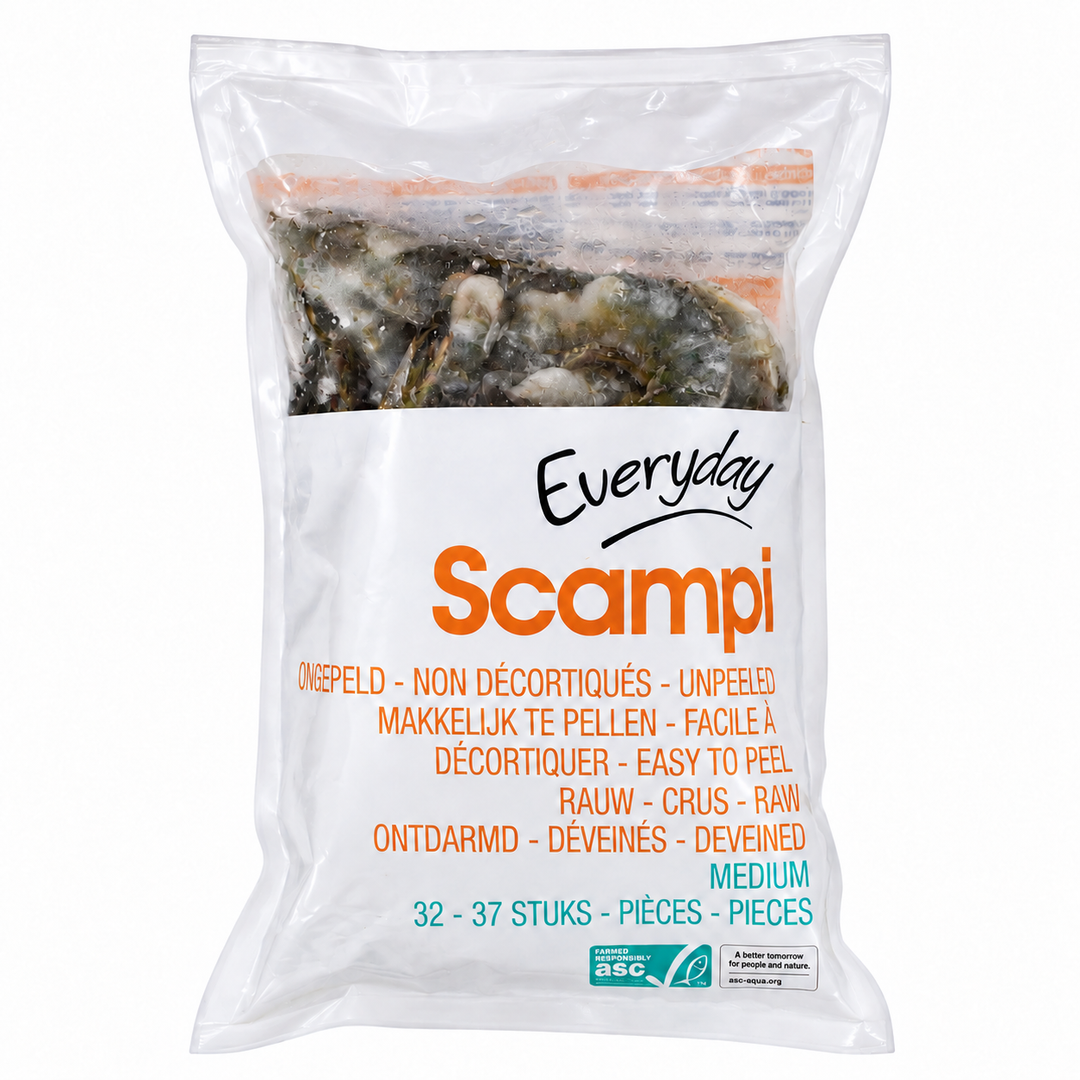 Everyday medium unpeeled scampi 500gm