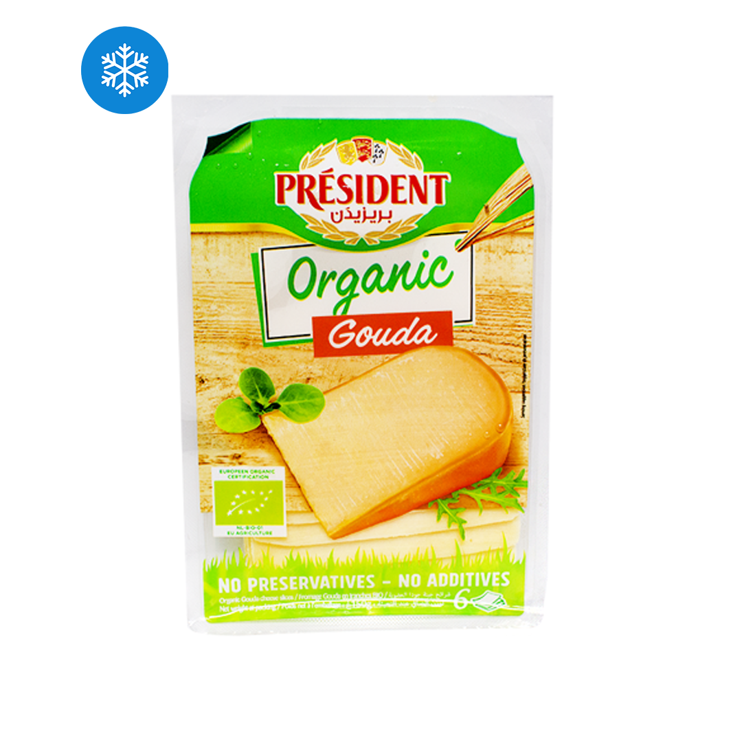 President organic gouda cheese 150gm