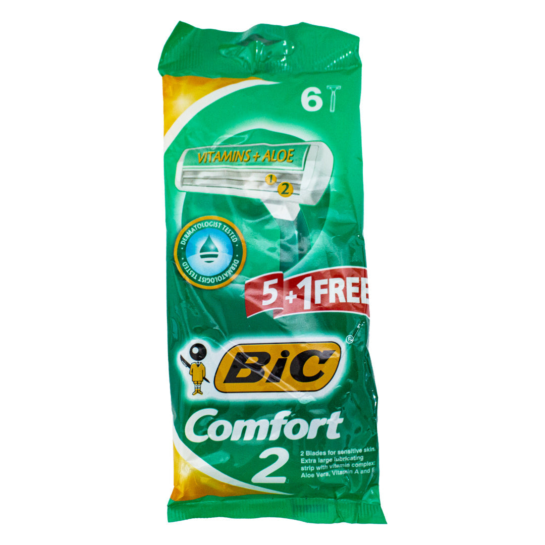 Bic comfort razors with vitamin and aloe vera 2pcs