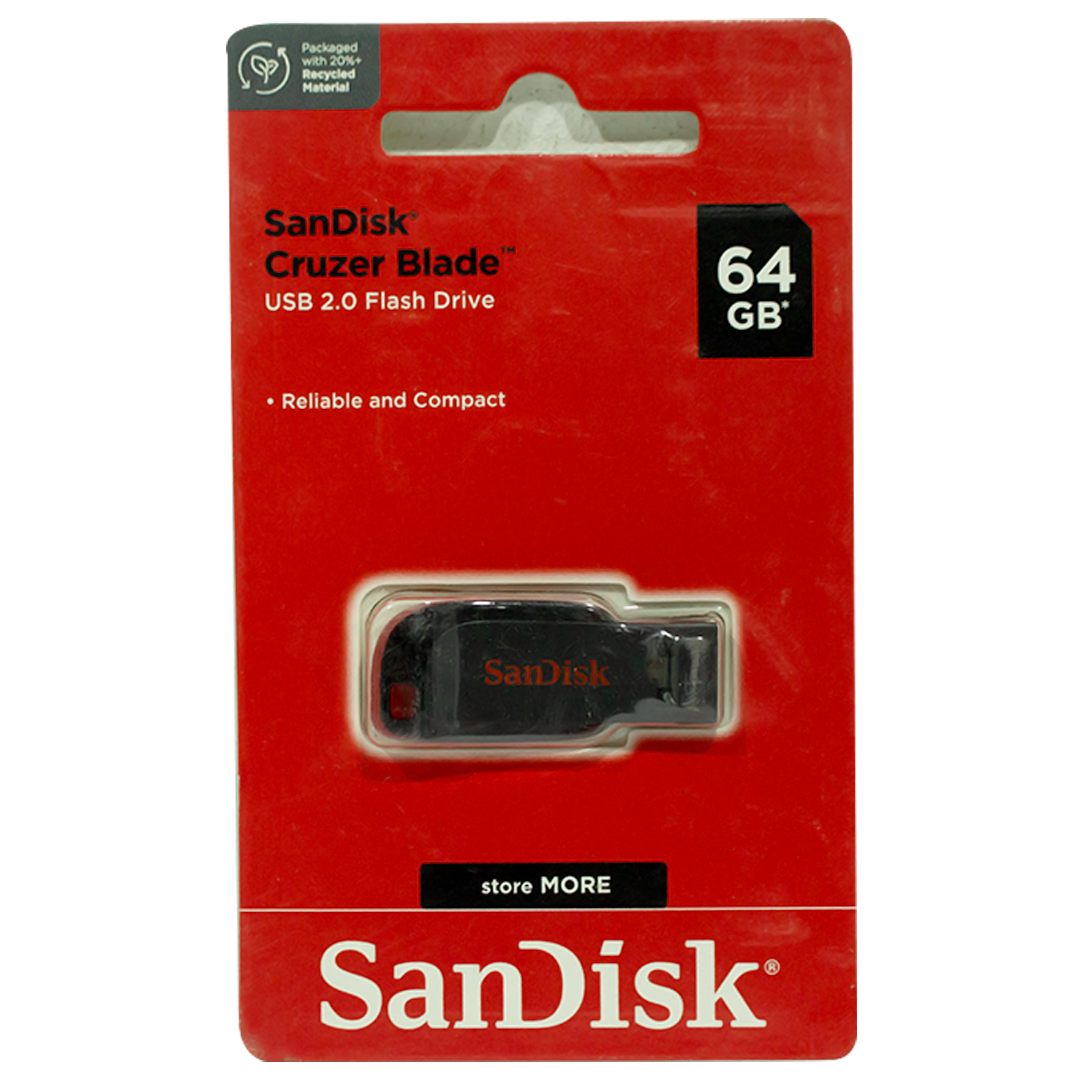 SanDisk USB Flash Drive Cruzer Blade 64GB