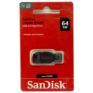 SanDisk USB Flash Drive Cruzer Blade 64GB