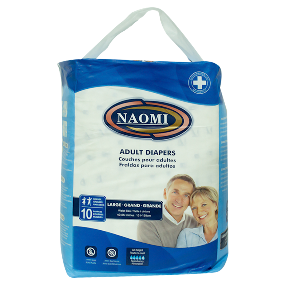 Naomi adult diapers size L 10 pieces
