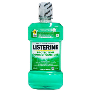 Listerine mouthwash teeth and gums protection fresh mint 500ml