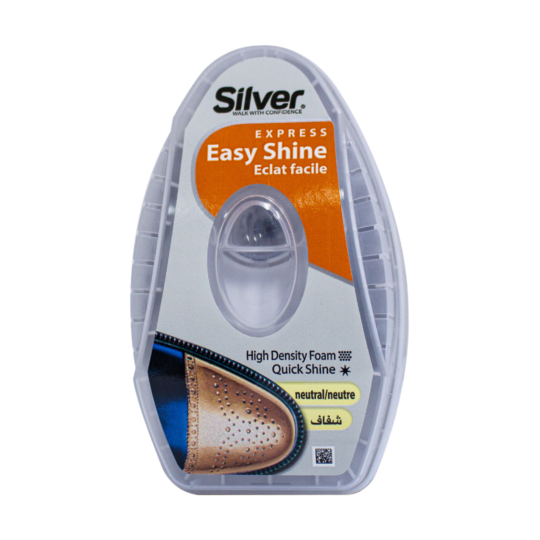 Silver neutral express easy shine polish with sponge