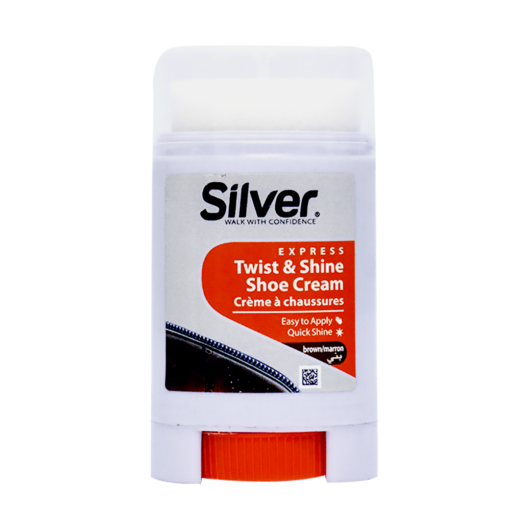 Silver Twist & Shine Brown Shoe Cream 50ml