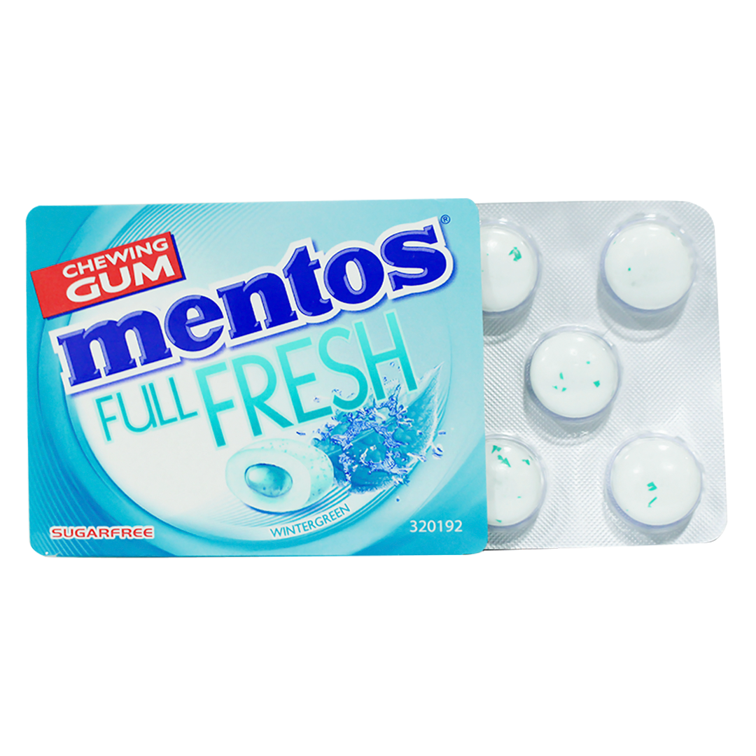 Mentos chewing gum full fresh with green tea sugar-free 14g