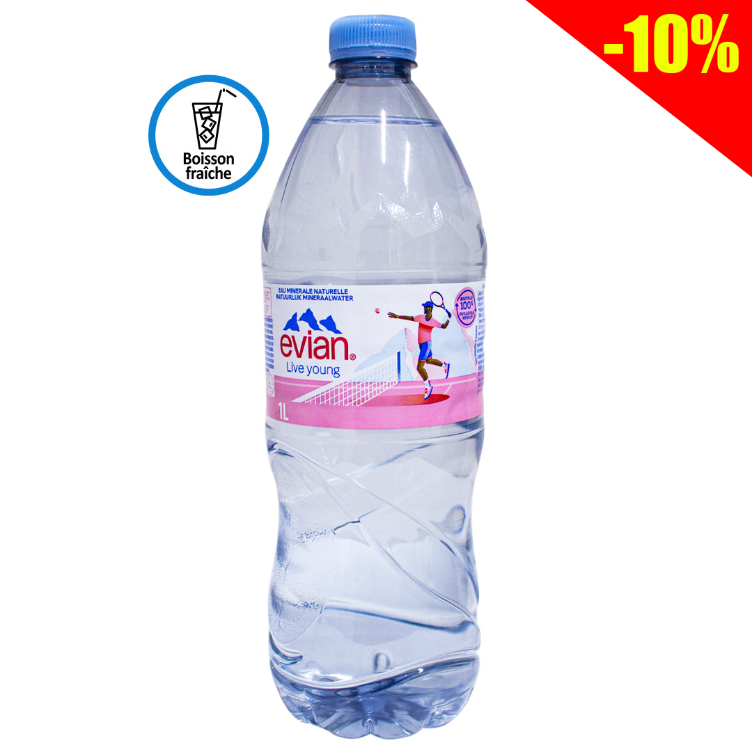 Evian natural mineral water 1l