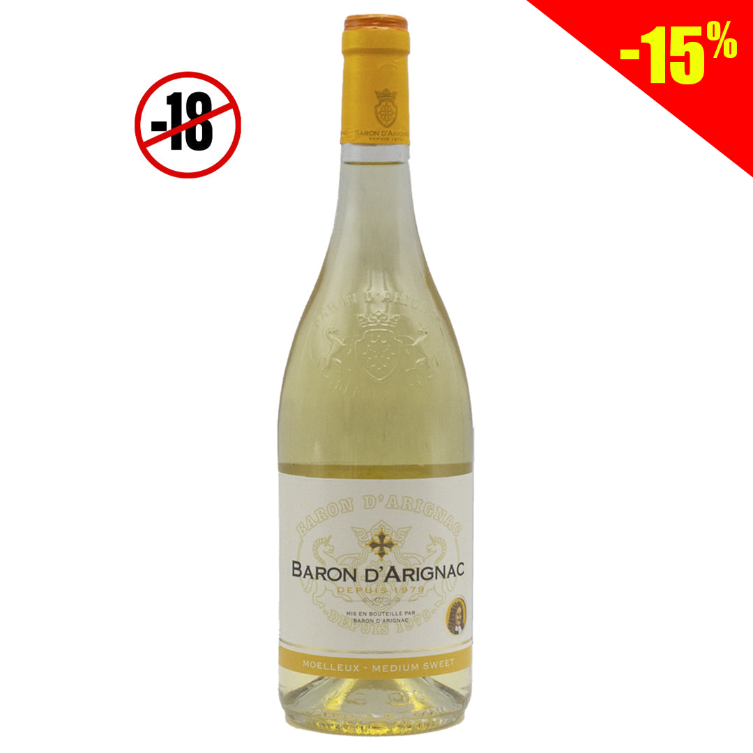 Baron d'Arigance medium sweet white wine 10.5% 750ml