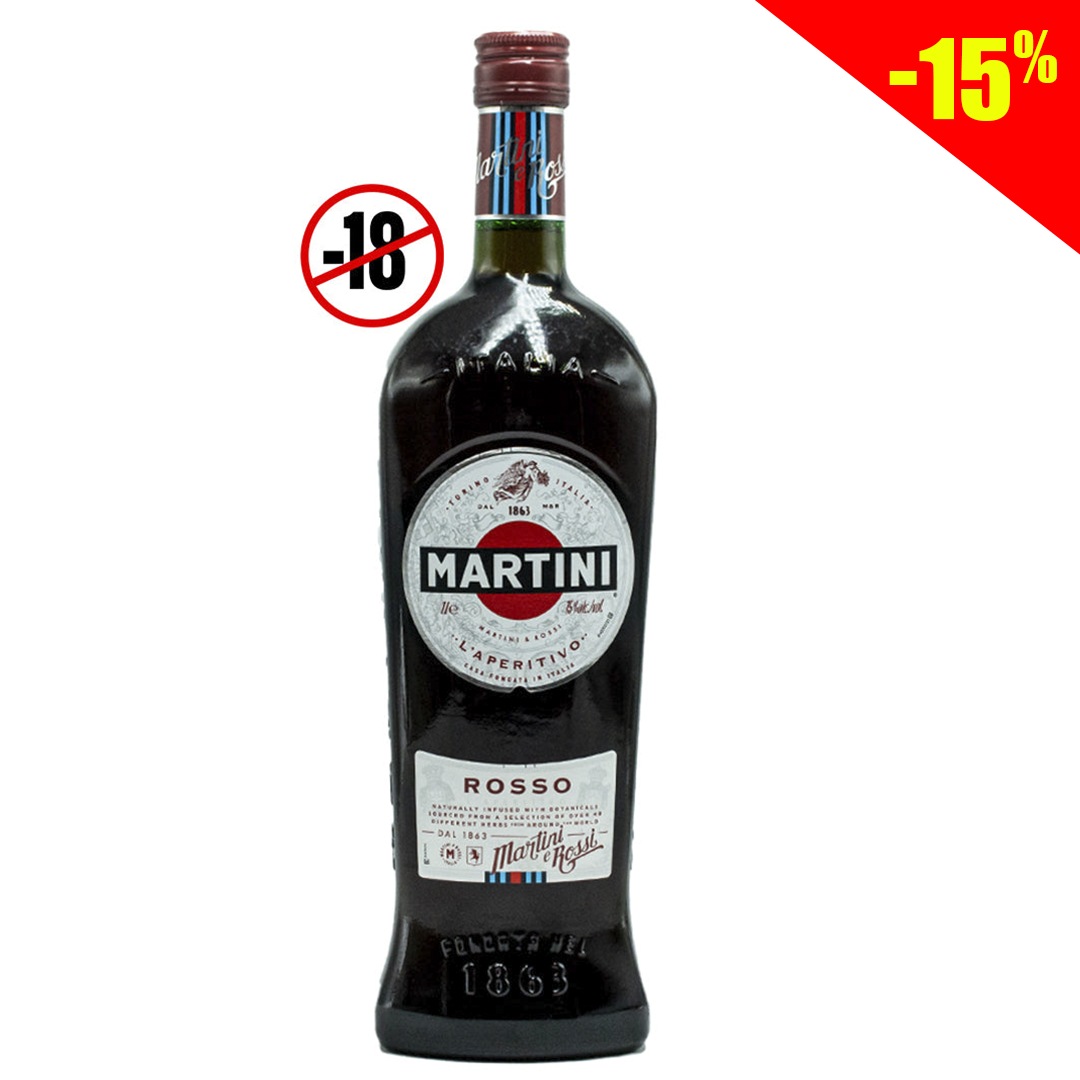 Martini Rosso aperitif wine 15% 1l